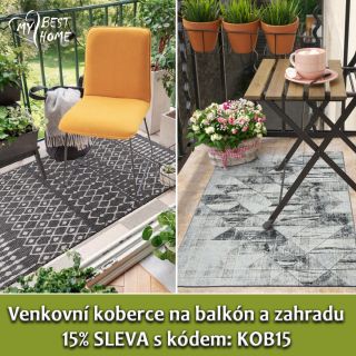 15% sleva na hit tohoto léta🌞! Venkovní koberce a běhouny 👍na terasu, do pergol a na balkón. Akce pouze do středy...